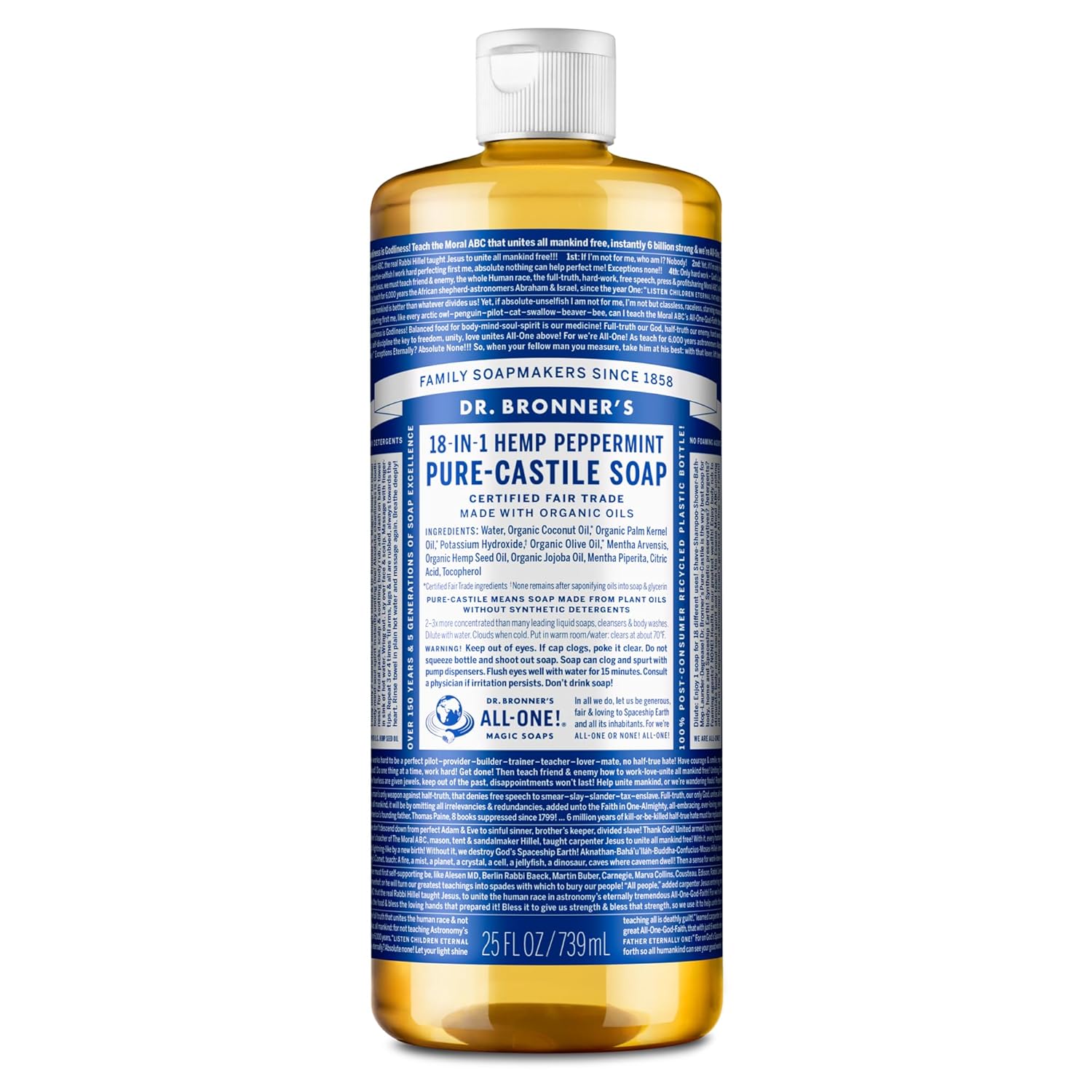 Dr Bronner’s Peppermint Pure-Castile Soap